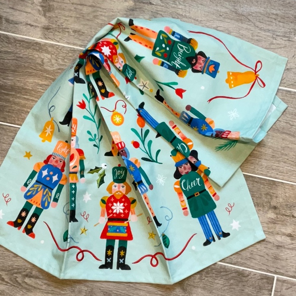 Anthropologie Nutcracker Dishtowel NWT